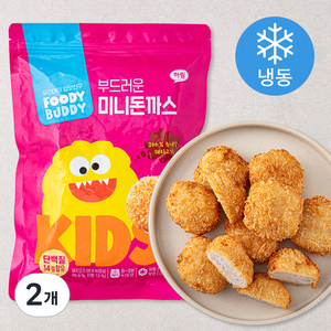 푸디버디 부드러운 미니돈까스 (냉동), 480g, 2개