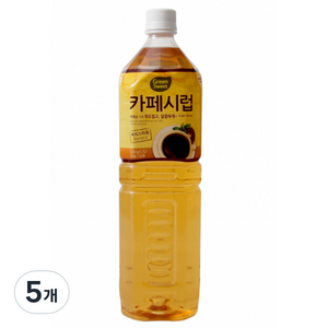 그린스위트 카페시럽, 1.5L, 5개