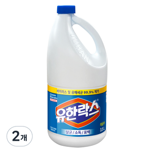 유한락스 레귤러, 3.5L, 2개