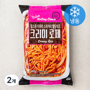 밀스원 이태리 스파게티 멜팅치즈 크리미 로제 (냉동), 380g, 2개