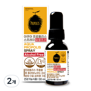 제너럴라이프 아쿠아 프로폴리스 스프레이, 30ml, 2개