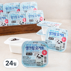 소와나무 생크림 요거트 왕초코링, 134g, 24입