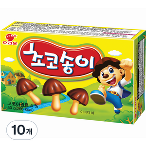 오리온 초코송이, 50g, 10개