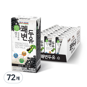 파스퇴르 쾌변두유 검은콩, 190ml, 72개