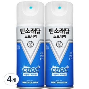 멘소래담 쿨 스프레이파스 에스 180ml, 1개입, 4개