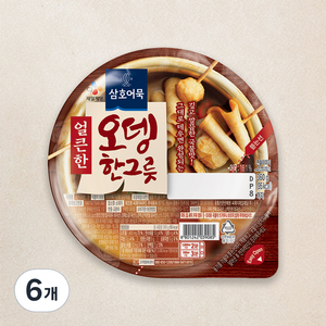 삼호어묵 CJ 얼큰한 오뎅 한그릇 용기, 360g, 6개