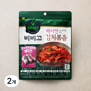 비비고 베이컨 김치볶음, 70g, 2개