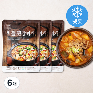 담뿍 차돌 된장찌개 (냉동), 400g, 6개