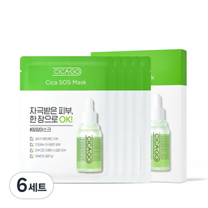 시카고 시카 SOS 마스크 25ml x 5p, 5개입, 6세트