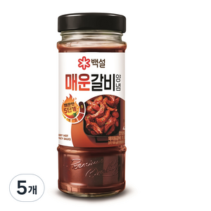 백설 매운갈비양념, 490g, 5개