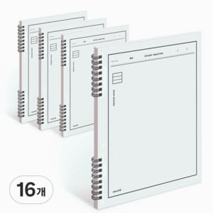 뮤니드 It spring 라인노트, WHITE, 16개