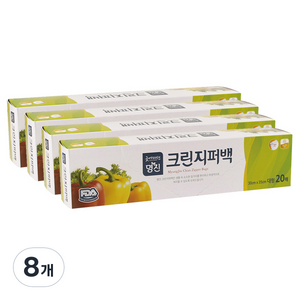 명진 크린지퍼백 대형 L 20매, 8개