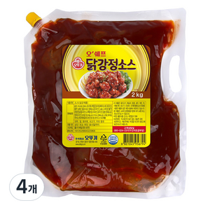 오뚜기 오쉐프 닭강정소스, 4개, 2kg