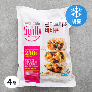 대상 라이틀리 곤약브리또 바비큐 4입 (냉동), 500g, 4개