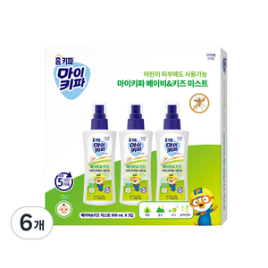 홈키파 마이키파 베이비 앤 키즈 미스트, 6개, 100ml