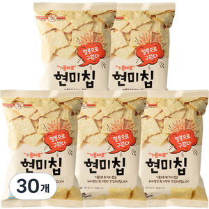 기름제로 국산 현미칩 과자, 60g, 30개