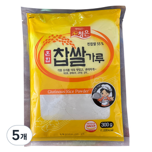 청은에프엔비 혼합 찹쌀가루, 300g, 5개