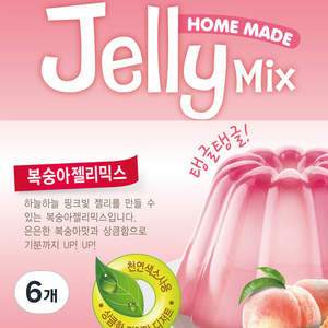 브레드가든 복숭아젤리믹스 젤리만들기, 100g, 6개