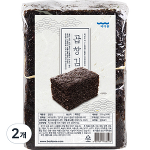 바다원 곱창김 50p, 200g, 2개