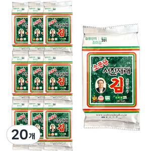 영신식품 소문난 서천 재래김, 15g, 20개