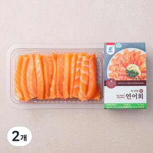 은하수산 노르웨이 숙성한 연어회, 200g, 2개