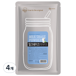 복음자리 밀크쉐이크 파우더, 1kg, 4개, 1개입