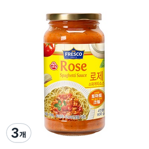 오뚜기프레스코 로제 스파게티 소스, 600g, 3개