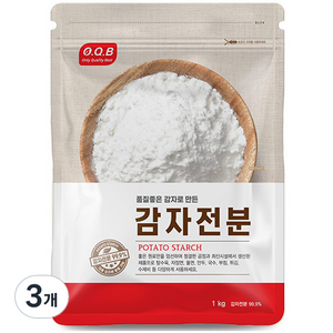 OQB 감자전분, 1kg, 3개