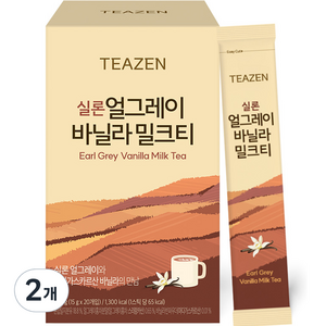 티젠 실론 얼그레이 바닐라 밀크티, 15g, 20개입, 2개