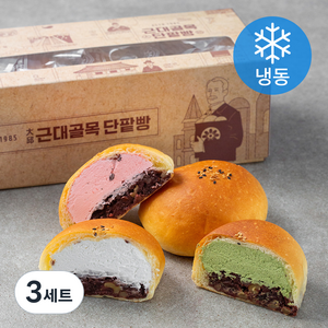 근대골목단팥빵 생크림 단팥빵 생크림 135g x 3p + 녹차 135g + 딸기 135g (냉동), 3세트