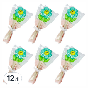 파티공구 데이지꽃다발 풍선키트, 틸, 12개