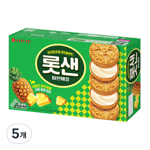 롯데웰푸드 롯데샌드 파인애플 6p, 315g, 5개