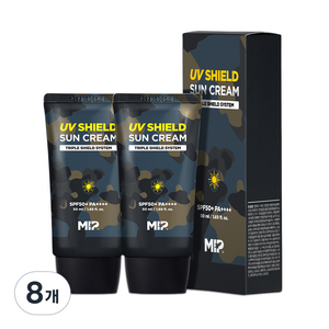 미프 UV쉴드 선크림 SPF50+ PA++++, 50ml, 8개