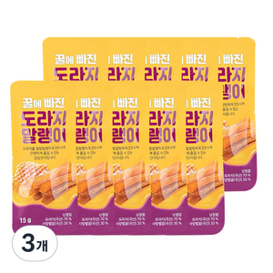 꿀에 빠진 도라지말랭이 10p, 150g, 3개