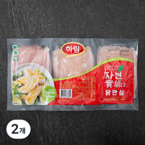 자연실록 무항생제 인증 닭안심 (냉장), 1.5kg, 2개