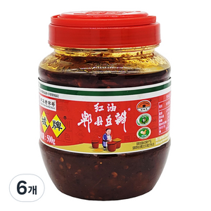 피센 홍유피현 두반장, 500g, 6개