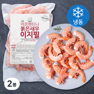 바다몰 자연산 아르헨티나 붉은새우 이지필 (냉동), 600g(대), 2봉