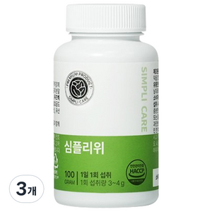 심플리케어 심플리위, 100g, 3개