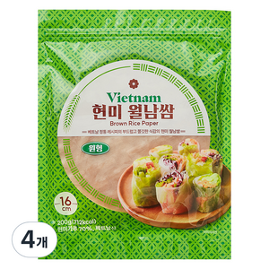 현미 원형 월남쌈, 200g, 4개