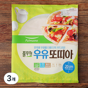 풀무원 우유또띠아, 225g, 3개