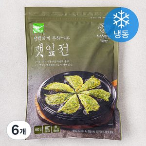 사옹원 부침명장 담백하게 부쳐나온 깻잎전 (냉동), 400g, 6개