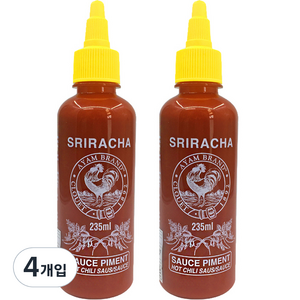 아얌 스리라차 소스, 235ml, 4개