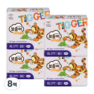 보솜이 베이비케어 티거 밴드형 기저귀, 특대형(XL), 240매