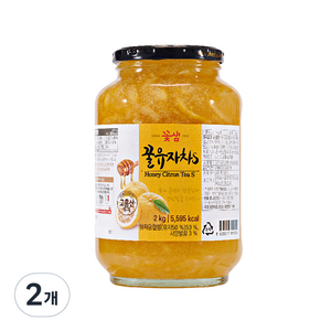 꽃샘 꿀 유자차 S, 2kg, 1개입, 2개