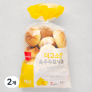 삼립 옥수수 모닝롤 14입, 378g, 2개