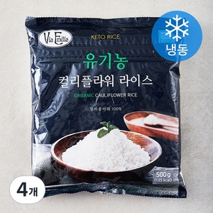 비아에밀리아 유기농가공식품 컬리플라워 라이스 (냉동), 500g, 4개