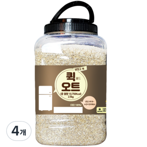 냉장고쏙 퀵 롤드 오트, 2.5kg, 4개