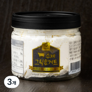 강훈목장 수제 그릭요거트, 250g, 3개