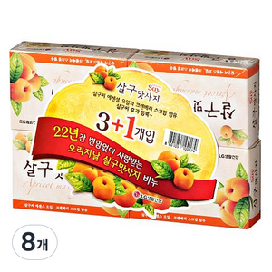 살구맛사지 비누, 100g, 8개