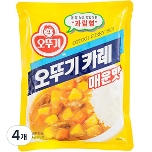 오뚜기 3분요리 매운맛카레, 1kg, 4개